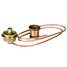 PULSANTE PER CASSETTA ALTA IN CERAMICA IN OTTONE COLORATO RAMATO   PORTA & BI...