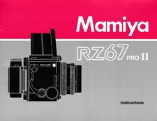 Mamiya RZ67 Pro II Manuale di istruzioni, inglese, ottime condizioni (18317)