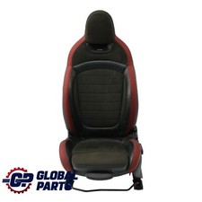 Sedile anteriore Mini F56 F60 JCW Dinamica Sport Sinistro Rosso Nero Mezza Pelle