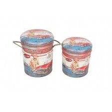 SET DI 2 POUF CONTENITORE