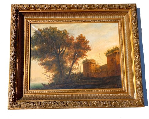 Antico xix secolo dipinto - xix, olio