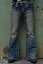 Retro Mens Bell Bottom Jeans