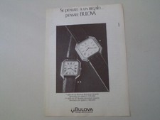 advertising Pubblicità 1980 OROLOGIO BULOVA ACCUTRON QUARTZ