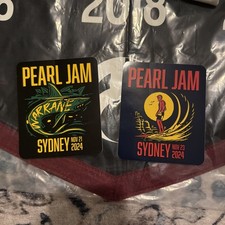 Set adesivi Pearl Jam 11-21 11-23 2024 Sydney Dark Matter Tour
