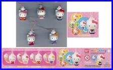 HELLO KITTY MORPHING SWING Set 5 Figure Con Laccetto Cellulare BANDAI Danglers
