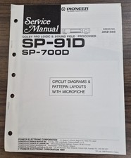 Pioneer 91d 700d field - sp-91d,, sp-700d