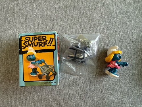 Vintage puffo figura super - vintage,