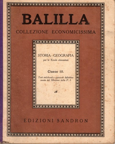 Balilla storia geografia - balilla,