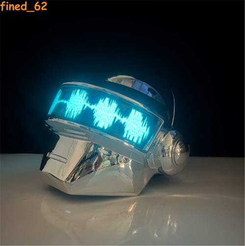 Casco robot punk led - robot,