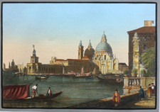Stampa Antica Veduta Venezia Italie Artaud De la Salle Didot 1834