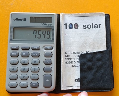 Calcolatrice tascabile solare - calcolatrice,