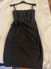 ABITO DOLCE & GABBANA GESSATO BLU LANA TAGLIA S CON SPALLINE ELASTICIZZATE