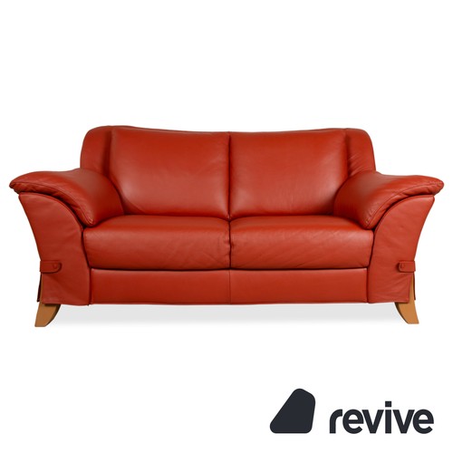 Natuzzi biposto pelle rosso - natuzzi,