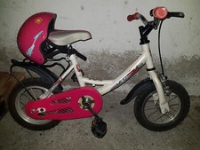 Bicicletta bambina bimba girl 12"+casco rosa usata perfetta Bici 12,5"