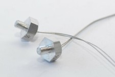 Termistore/resistenza NTC vintage di ITT, 50 Ohm, corpo in alluminio, filettatura M4; NOS