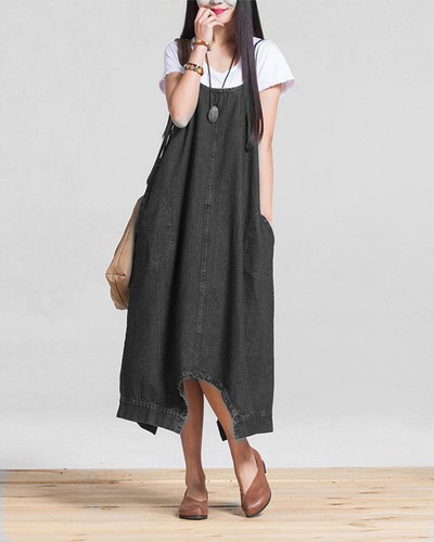 Salopette donna jeans pinafore
