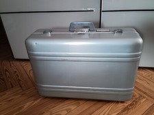 Valigia Viaggio Vintage Zero Halliburton in Acciaio Made In USA Anni 80 Alitalia