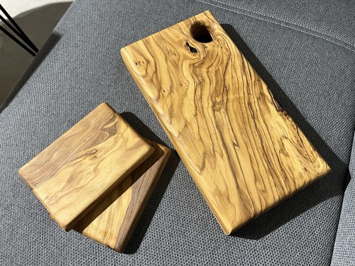Set tagliere legno ulivo - set,