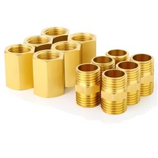 12 Pz raccordi tubi in ottone