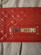 I Love Moschino -Borsa Rossa Con Tracolla A Catena