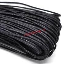 10mt di filo in cotone cerato 2MM nera BIJOUX