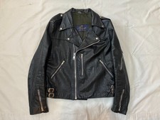 giacca pelle biker vintage 3