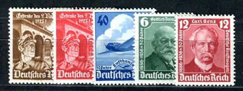 Germania 1936 603 605 598 - 1936, 603-605,598-599