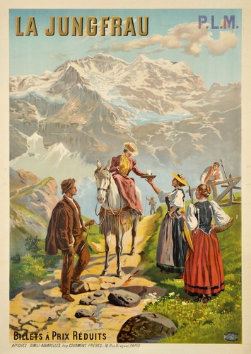 Affiche poster jungfrau suisse - affiche,