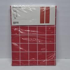 Ikea ROSALILL Plaid Curtains 1