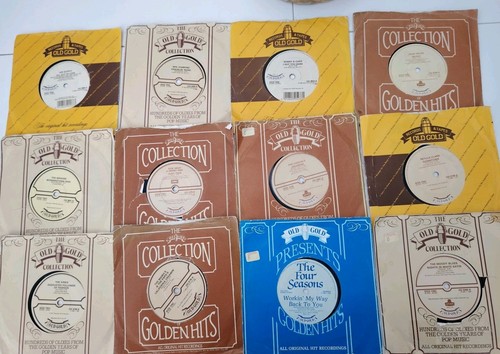 Old gold 45rpm vinyl - old,