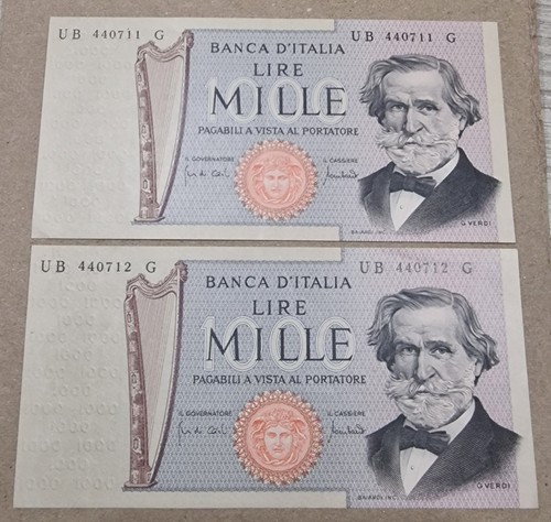 Coppia consecutiva mille 1000 - coppia,