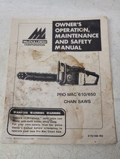 McCulloch Pro Mac 610/650