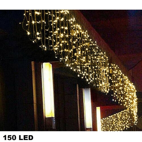 Tenda luminosa natale led - tenda,