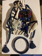 Borsa tessuto con due - tessuto,
