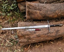 Spada Ranger Fantasia in Acciaio al Carbonio Fatta a Mano con Fodero e Coltello Bonus | Regalo