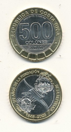 Costa rica 500 colones 2023 - rica,