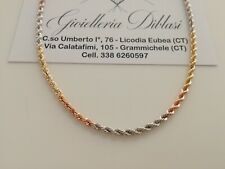 COLLANA In ORO GIALLO BIANCO