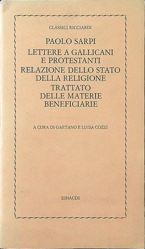 Paolo sarpi cozzi gaetano - paolo, e