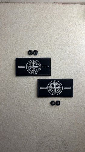 Patch stone island blanc - stone,