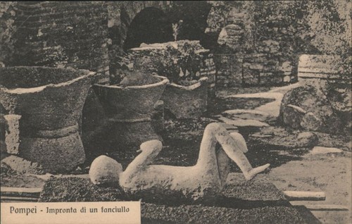 Italia pompei stampa - pompei, bambino