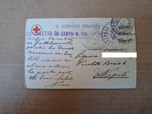 Cartolina croce rossa italiana - cartolina,