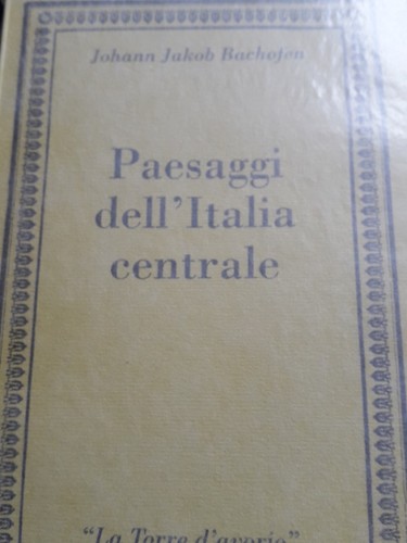 Bachofen paesaggi dell - paesaggi, dell'