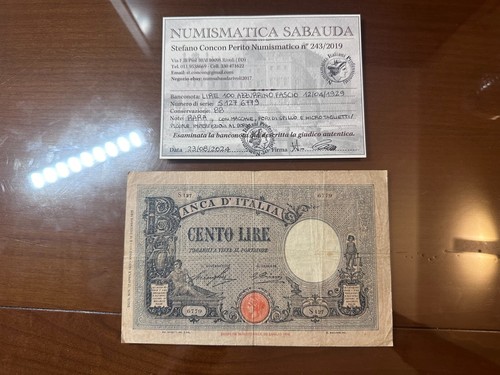 Banconota lire 100 azzurrino - banconota,
