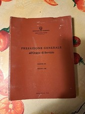 MANUALE FERROVIE DELLO STATO FS TRENO STAZIONE ORARIO DI SERVIZIO