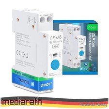 Nous D3T 25A WiFi DIN Smart Switch Misurazione Consumi ESP32 Matter MQTT Tasmota