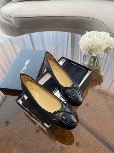 Ballerine chanel nere pelle - ballerine, in