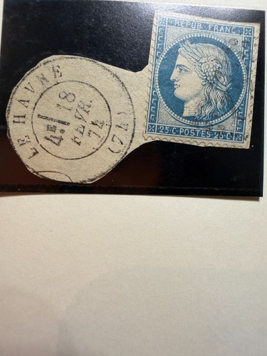Timbre 20c bleu - n°60,