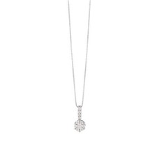 Collana Bliss Sissi Punto Luce 20095516 Necklace Oro Bianco Diamanti 0,12 Donna