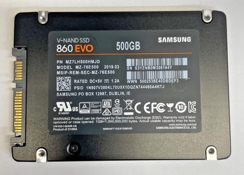 Ssd samsung 860 evo 500 - ssd,