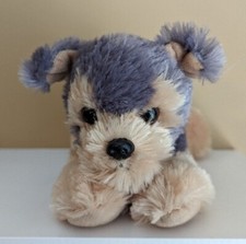 AURORA YORKSHIRE TERRIER DOG 8" MINI FLOPSIE SOFT CUDDLY PLUSH TOY TEDDY PUPPY